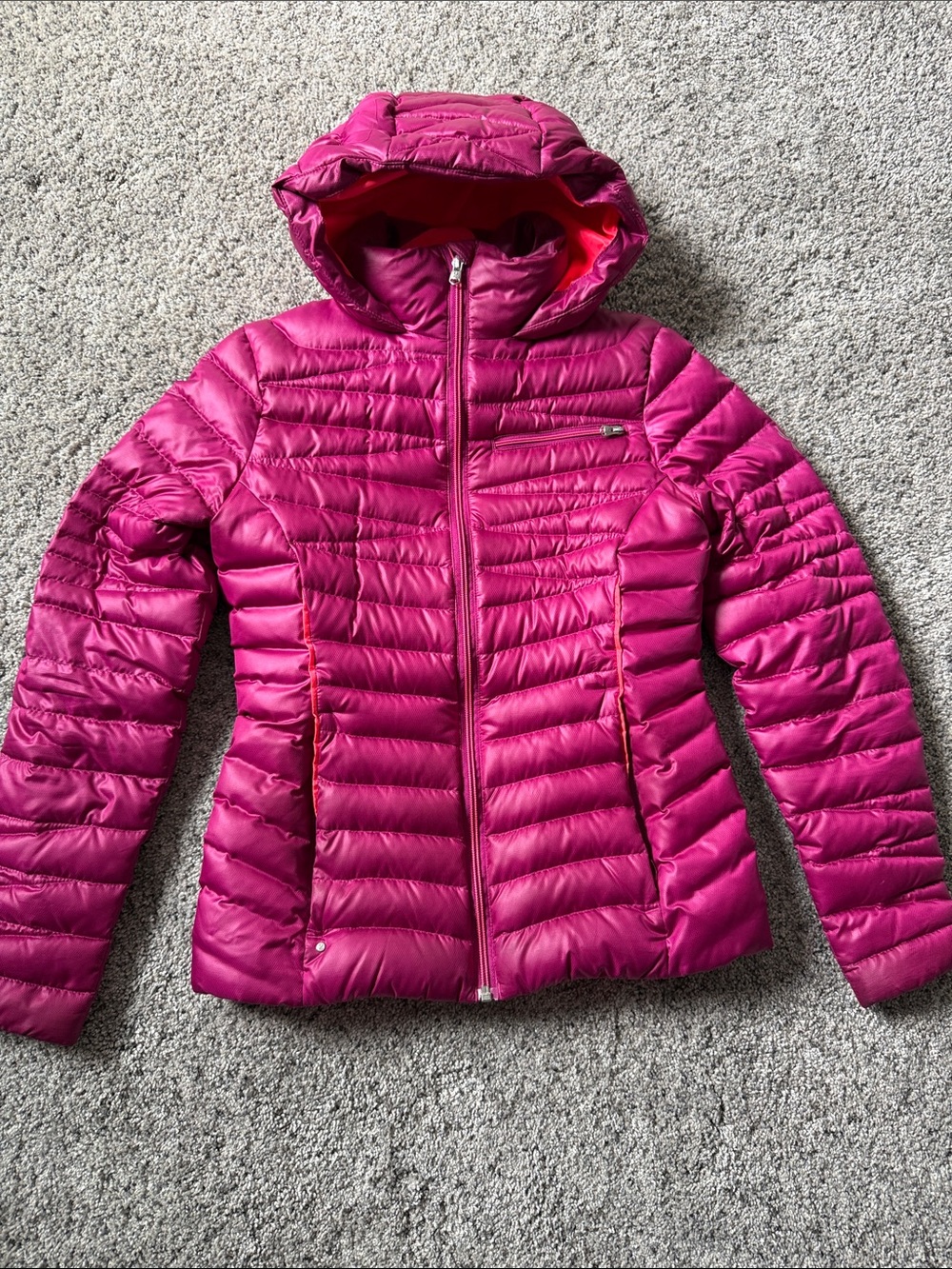 Spyder Women's Hooded Puffer Jacket - Fuchsia